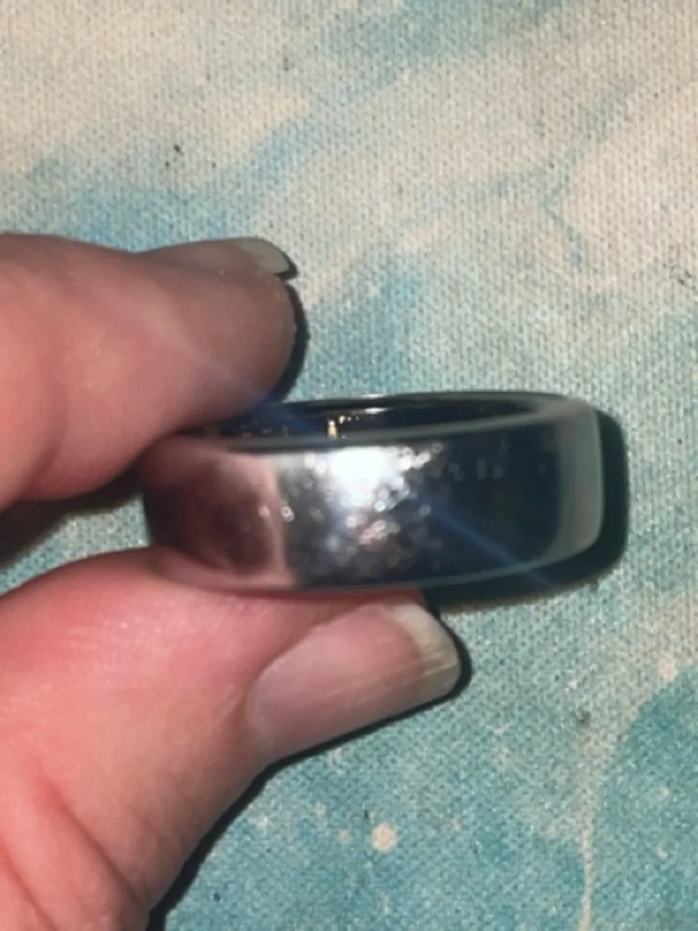 Oura Silver Ring with Charger size 10